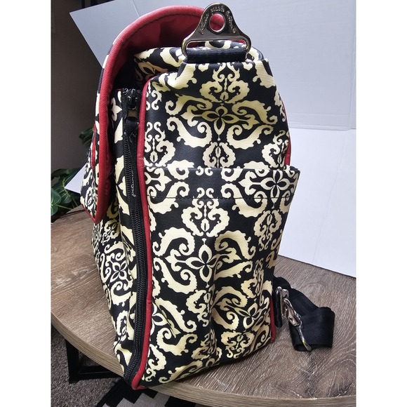 Petunia Pickle Bottom NWT Red White And Black Luxury Diaper Bag - Picture 5 of 9
